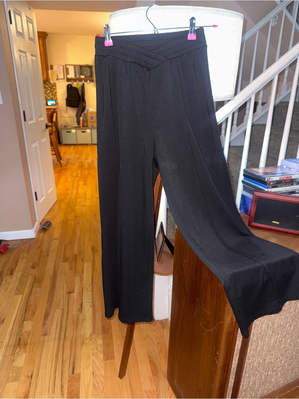 Wide Leg Black Women's Pants